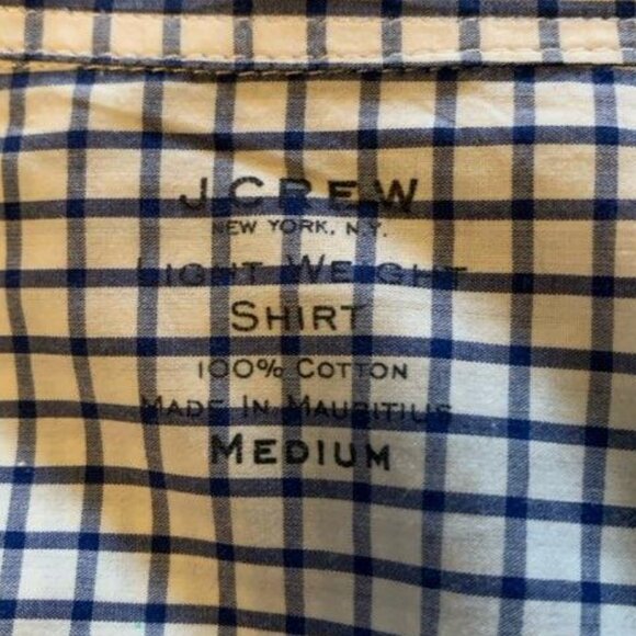 J Crew  Light Weight Button down  checked shirt - Picture 7 of 7